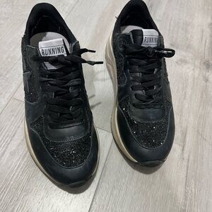 Golden Goose Black Glitter Sneakers